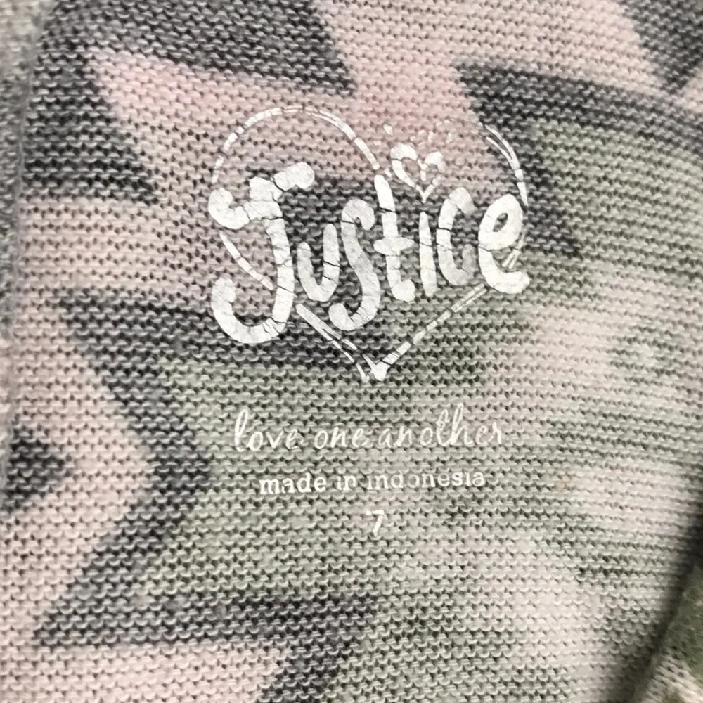 Justice Girl Aztec Pattern Fleece Top